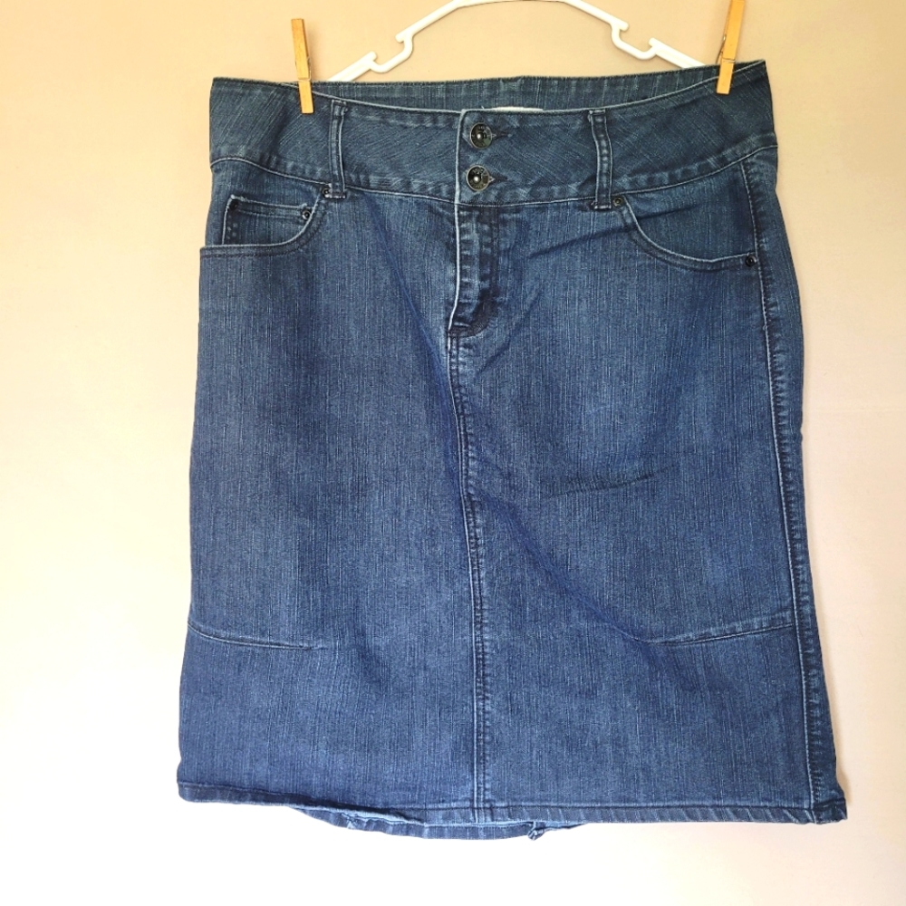 Venezia Denim Skirt Sz 18